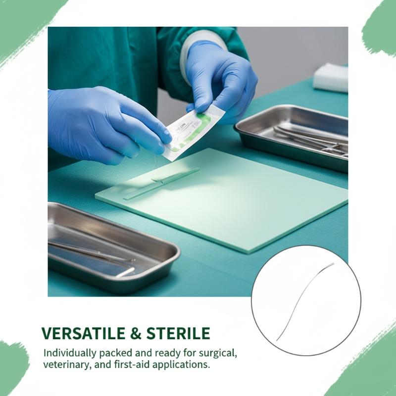 Medical Lab Kit - Nylon-Chirurgisches-Nahtmaterial-Set 12 Stück 2.0 3.0 4.0