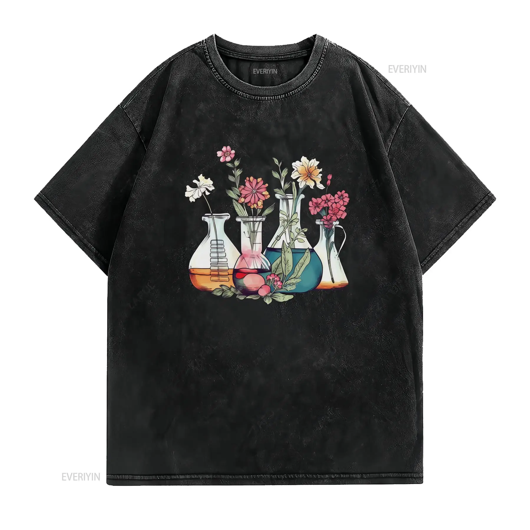 Labor-T-Shirt mit Blumenmuster – Medical Lab Tech Bewertung und Preis